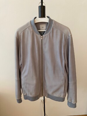 Minimum | SS18 Lamb Leather Bomber Jacket | XL | Smoke Blue