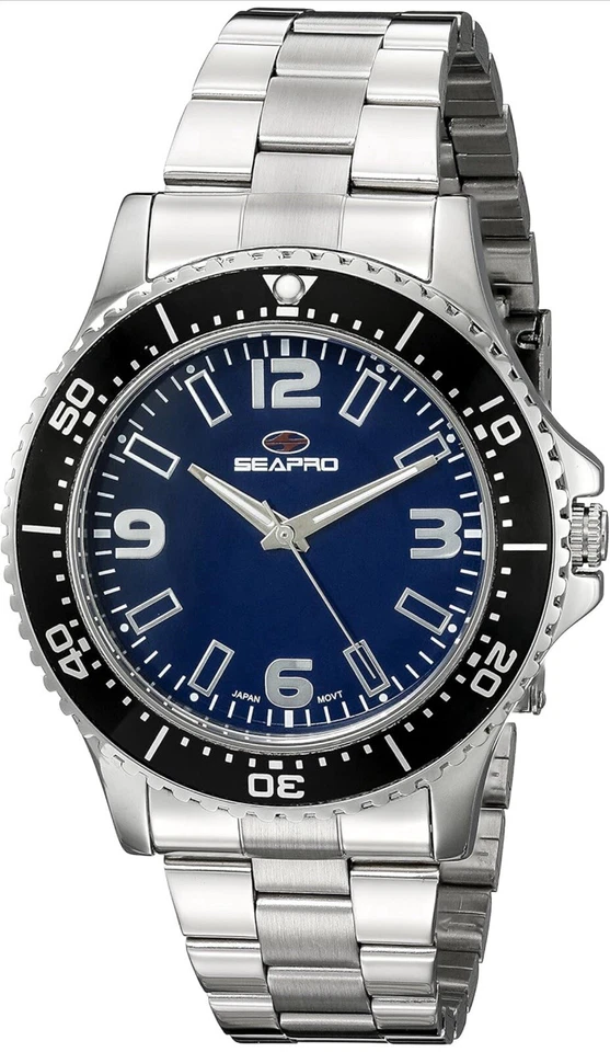 Seapro Men's Tideway SP5332 Analog Display Quartz Silver Watch Stainless Steel - Image 2 of 4