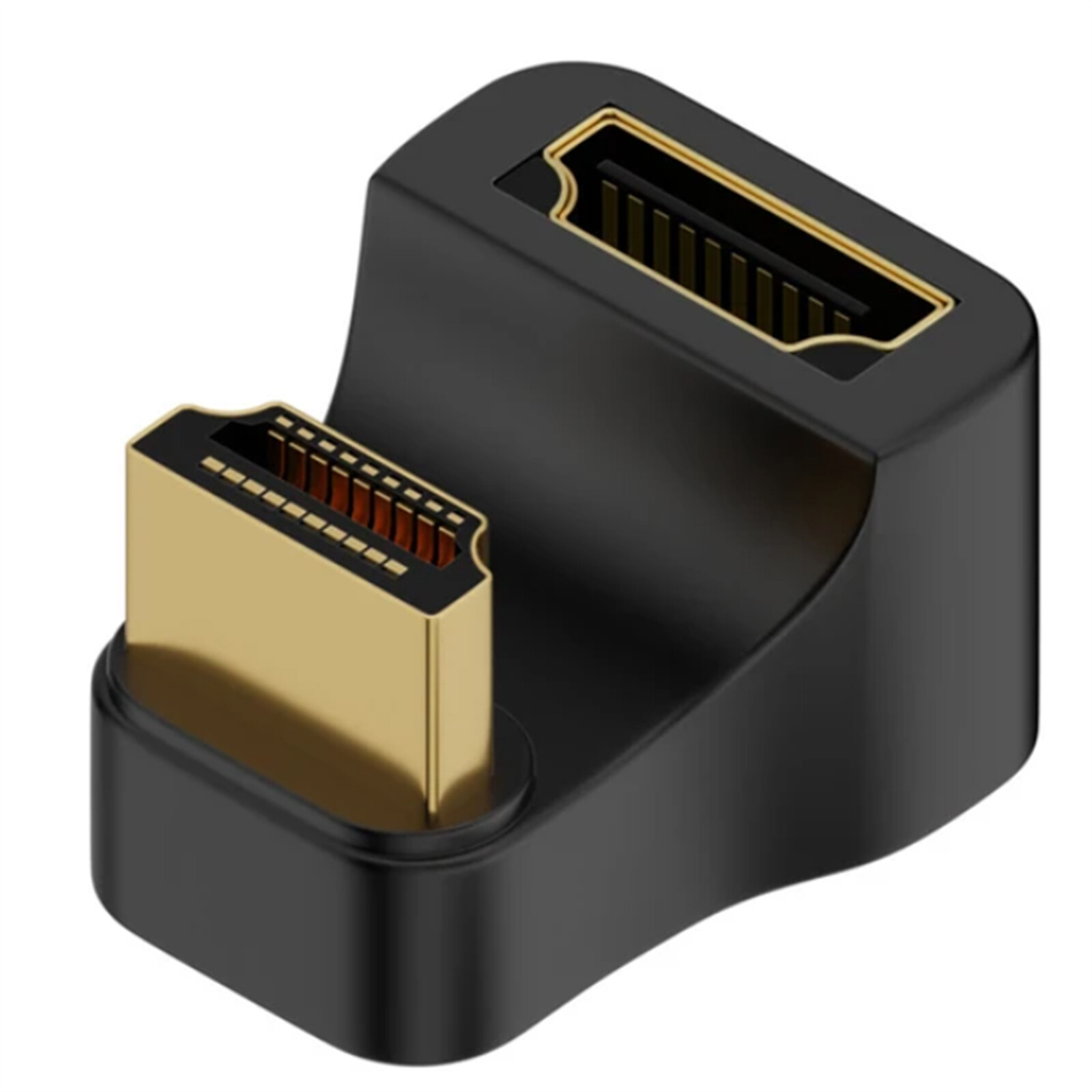 1Pc U Shape HDMI2.1 to HDMI Adapter UHD 4K 8K HDMI Male to 180 Degree 60Hz 120Hz
