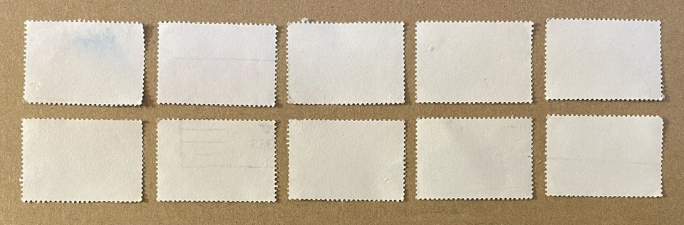 Lote de 10 estampillas de Australia 1891 Shand Mason máquina de vapor 27c usada 1983 Foto 2 de 3