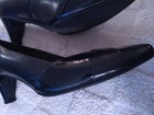 WOMENS ROS HOMMERSON CLASSIC NAVY LEATHER PUMPS HEELS SHOES SIZE 8.5N PERFECT — photo 3