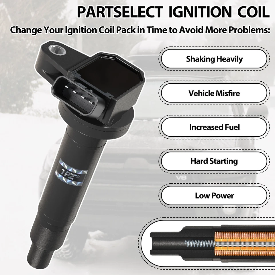 8x High Performance Ignition Coils For OEM UF230 Lexus GS430 LS430 SC430 GX470 - Image 2 of 4