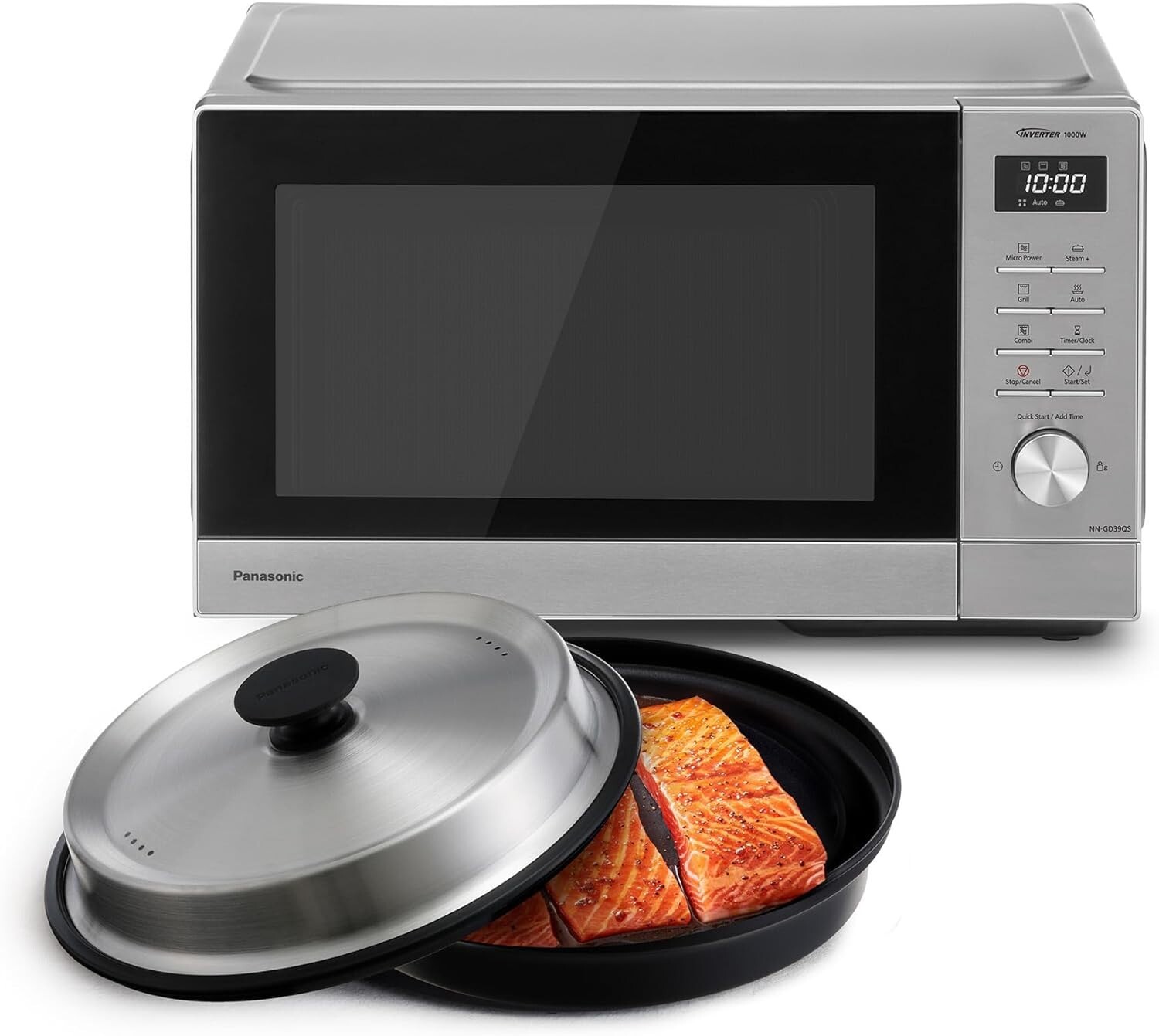Panasonic NN-GD39QSEPG Kombi-Mikrowelle 29L Steam+ Topf, Grill & Dampf | 1000W