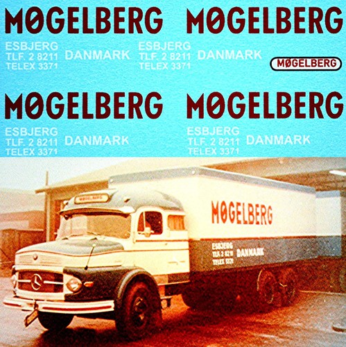 MOGELBERG Esbjerg Danimarca Diverse Vecchie Mercedes 1:87 Adesivo Camion