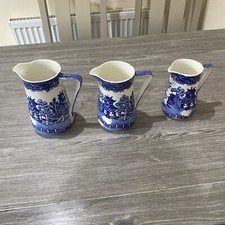 Antique, Brittania Pottery, Glasgow 'Moyen' Pattern Jugs