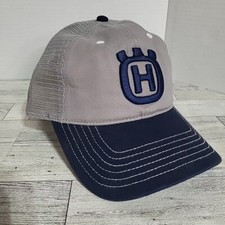 Husqvarna Trucker Hat Blue Grey New Mesh Back Adjustable NEW