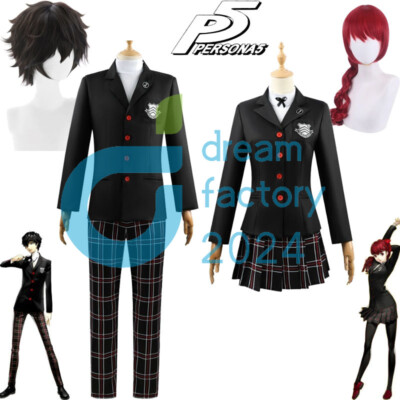 Game Persona 5 Amamiya Ren Kasumi Yoshizawa Cosplay Men Women School Uniform Wig