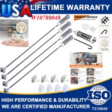 4 W10780048 Washer Suspension Rod Kit For Whirlpool Kenmore W10349191 WTW4800XQ2