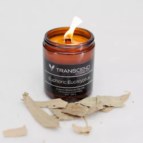 Euphoric Eucalyptus Organic Beeswax Candle