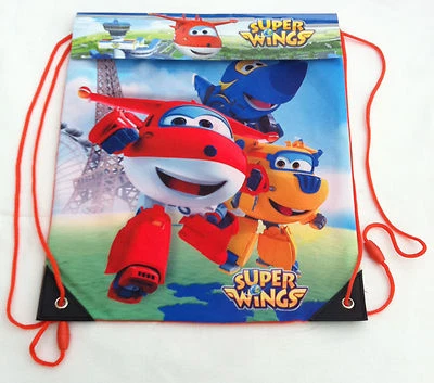 SUPER WIINGS Super Wings Jett Sportbeutel Turnbeutel Sport Tasche Rucksack Gym Bag