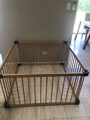 wooden playpen bunnings