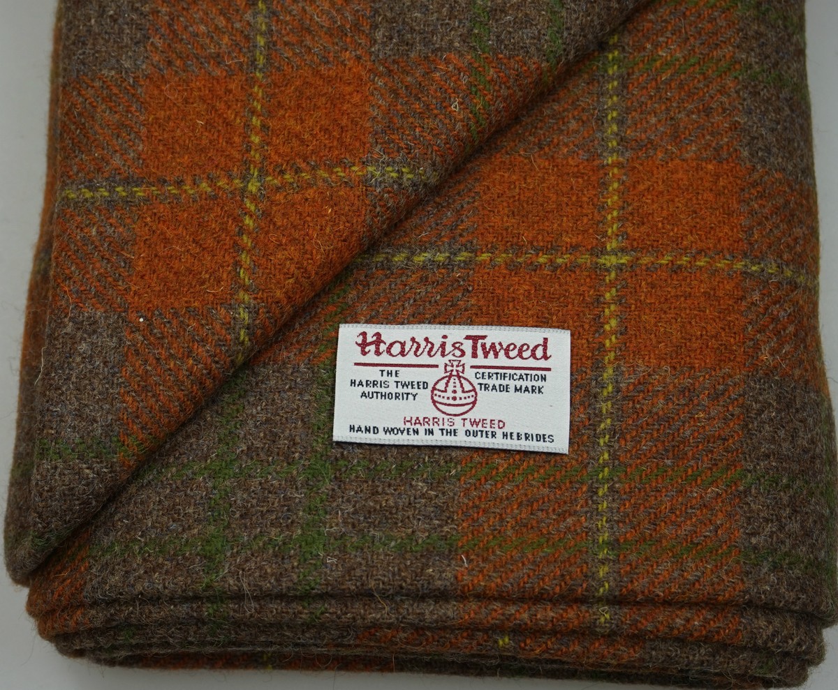 超稀　Harris  Tweed　Association LTD Harris Tweed Fabric & labels 100% wool Craft Material