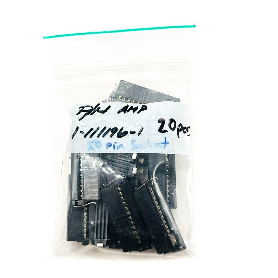 20 pcs AMP 1-111196-1 IDC Receptacle Connector, 50 Position In-Line New Open Box - Image 2 of 4