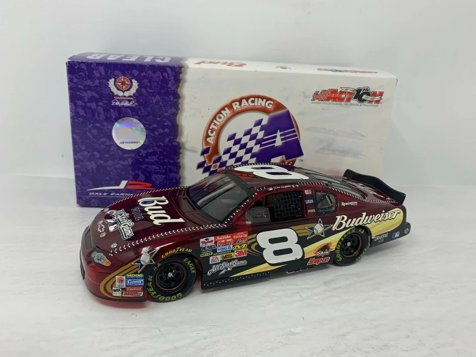 Acción Nascar #8 Budweiser Dale Earnhardt Jr. MLB All-Star transparente 1:24 diecast Foto 2 de 4