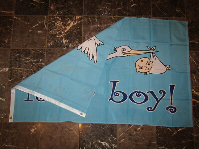 Palloncino Per Nascita Bimbo A Forma Di Cicogna Con Fagottino IT'S A BOY - Foto 9