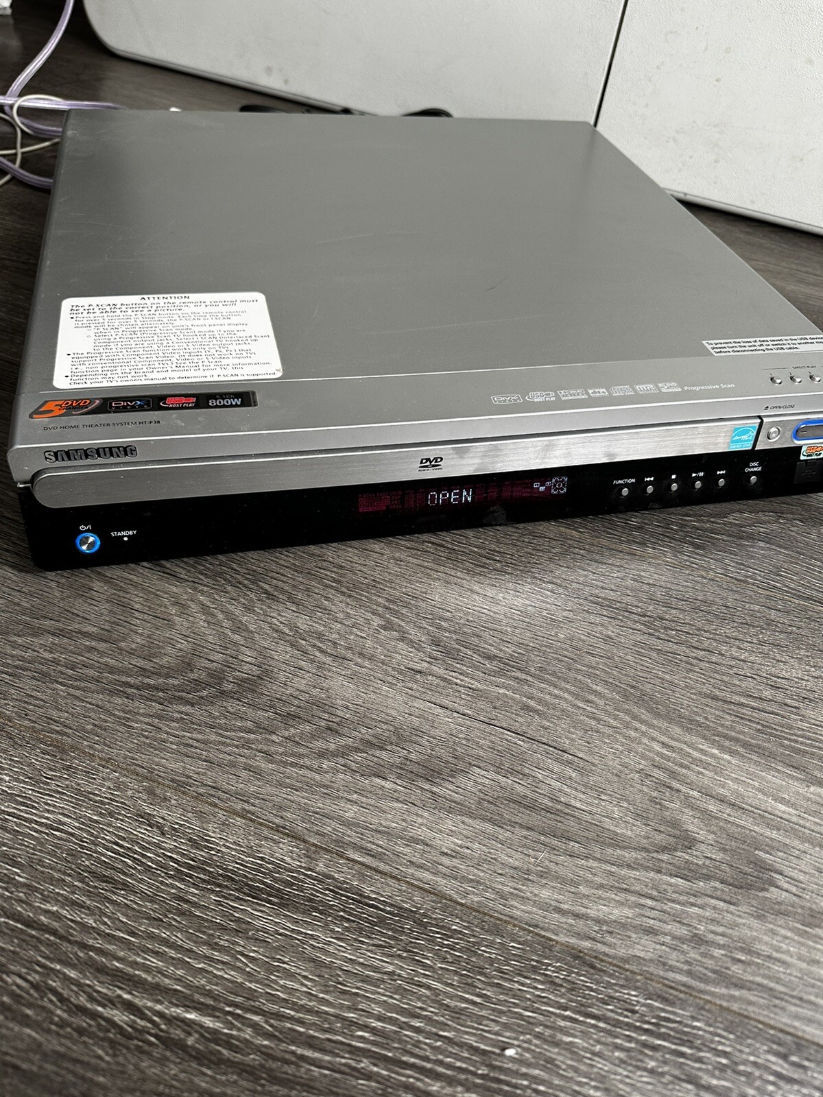 Samsung HTP38 5 Disc Dvd Changer 5.1 Channel Home Theater System