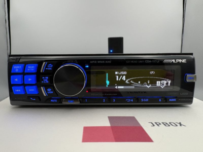 ALPINE CDA-117Ji 1din 当時物 Alpine CDA-117Ji 1DIN CD USB AUX w/Ai-Net BT Receiver Tested