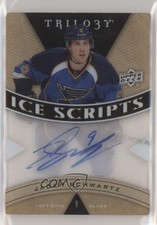 2013-14 Upper Deck Trilogy Ice Scripts Jaden Schwartz #IS-SW Auto 7m0