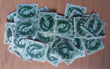 50 GB used QEII Wilding definitive postage stamps (9d face value)