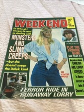 Weekend 1978. Doctor Dr Who Tom Baker.Elisabeth Sladen.Evel Knievel.Anneke Wills