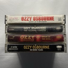 Ozzy Osbourne cassette tape lot 4 albums 