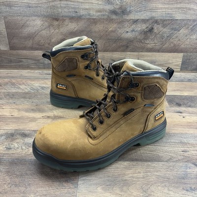Ariat Men's 12 Brown Leather Composite Toe WP Oil/Slip Resistant Boot 10027335