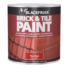 BLACKFRIAR BRICK & TILE PAINT RED MATT FINISH 2.5 LITRES (2.5L)