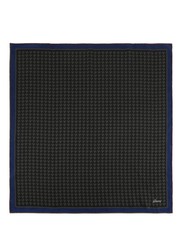 Brioni Mens Houndstooth Pocket Square