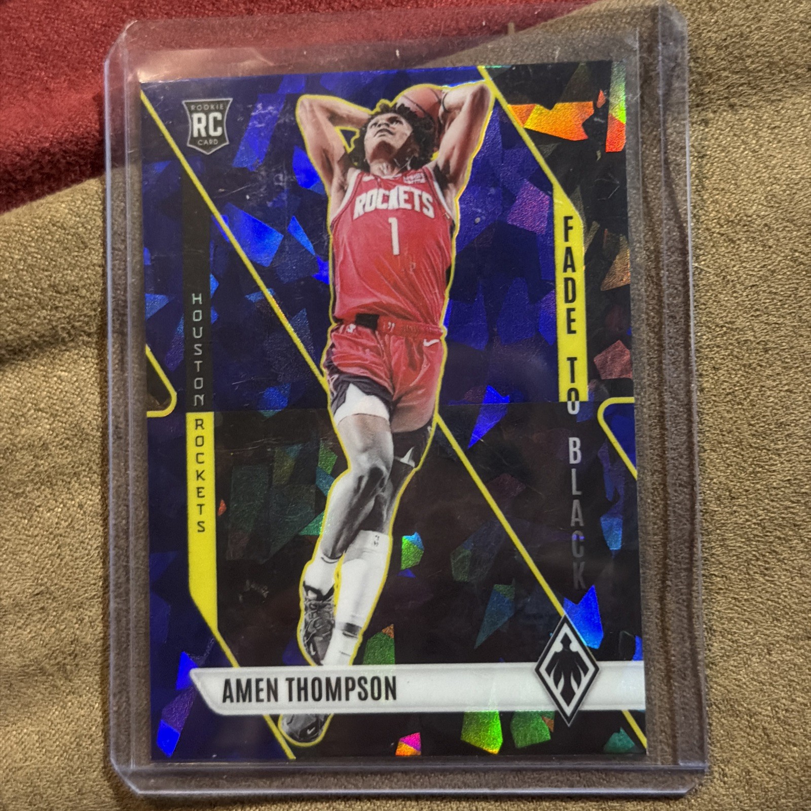 2023-24 Panini Phoenix - Fade to Black Amen Thompson #21 Blue Ice (RC)