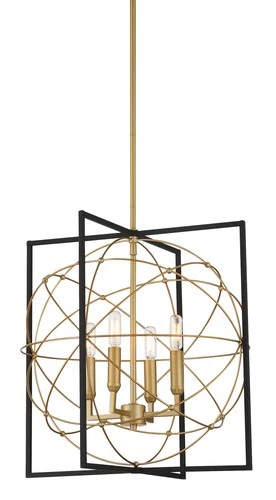 Minka Lavery 3914 Titans Trace 4 Light 19"W Pendant - Sand Coal / Painted Honey - Picture 1 of 6