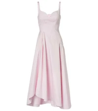 AUTH Alexander McQueen Cotton Poplin Midi Dress Size 0 US/36 IT
