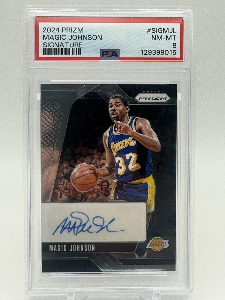 Panini Magic Johnson Basketball Autographed Sports Trading Cards