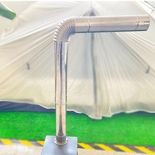 Metal Stove Pipe Elbow Chimney Camping 90 Degree Joint Wood Stove Stove Pipe