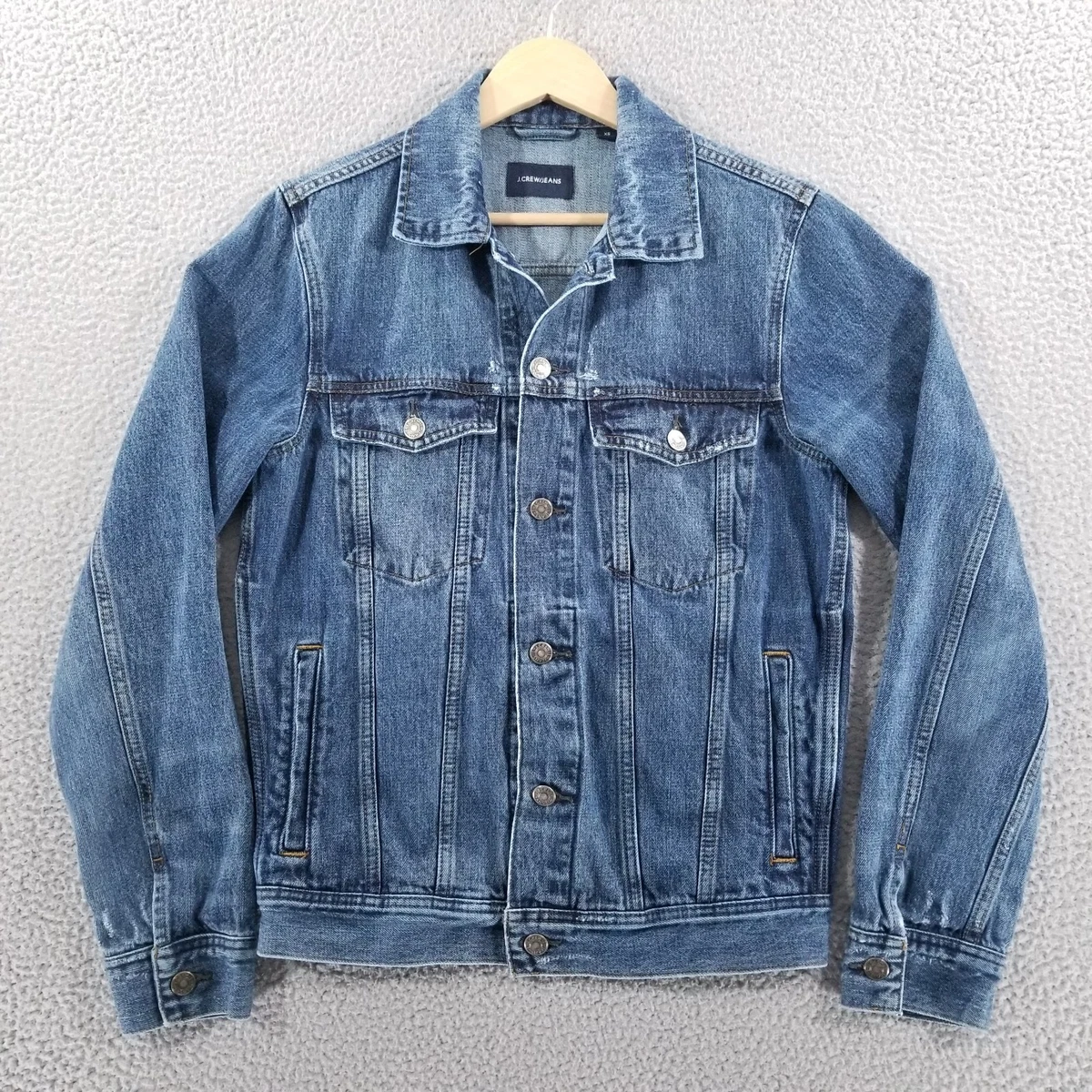 J.CREW Denim Coats, Jackets & Vests for Cotton Outer Shell Men for