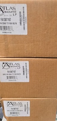 New Atlas Sound FA138T167 8'' Coaxial Speaker with 16-Watt 70.7V Transformer