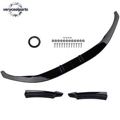 Glossy Black Front Bumper Lip Splitter For 2014-2020 BMW F22 F23 M-Sport Bumper