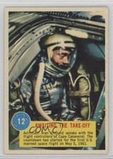 1963 Topps Astronaut 3-D Alan Shepard Awaiting the Take-Off #12 7sd