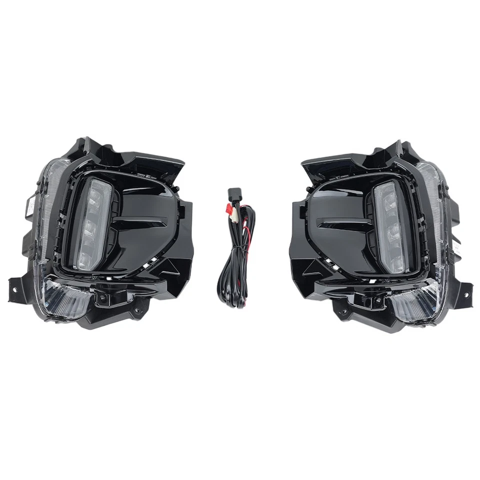 Luz antiniebla LED DRL cableado de lámpara de circulación diurna para Kia Seltos 2024-2026 Foto 3 de 4