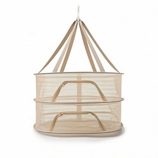 Folding Basket Dryer Space-Saving Hanging Mesh Dryer Large for Balcony, Kitchen