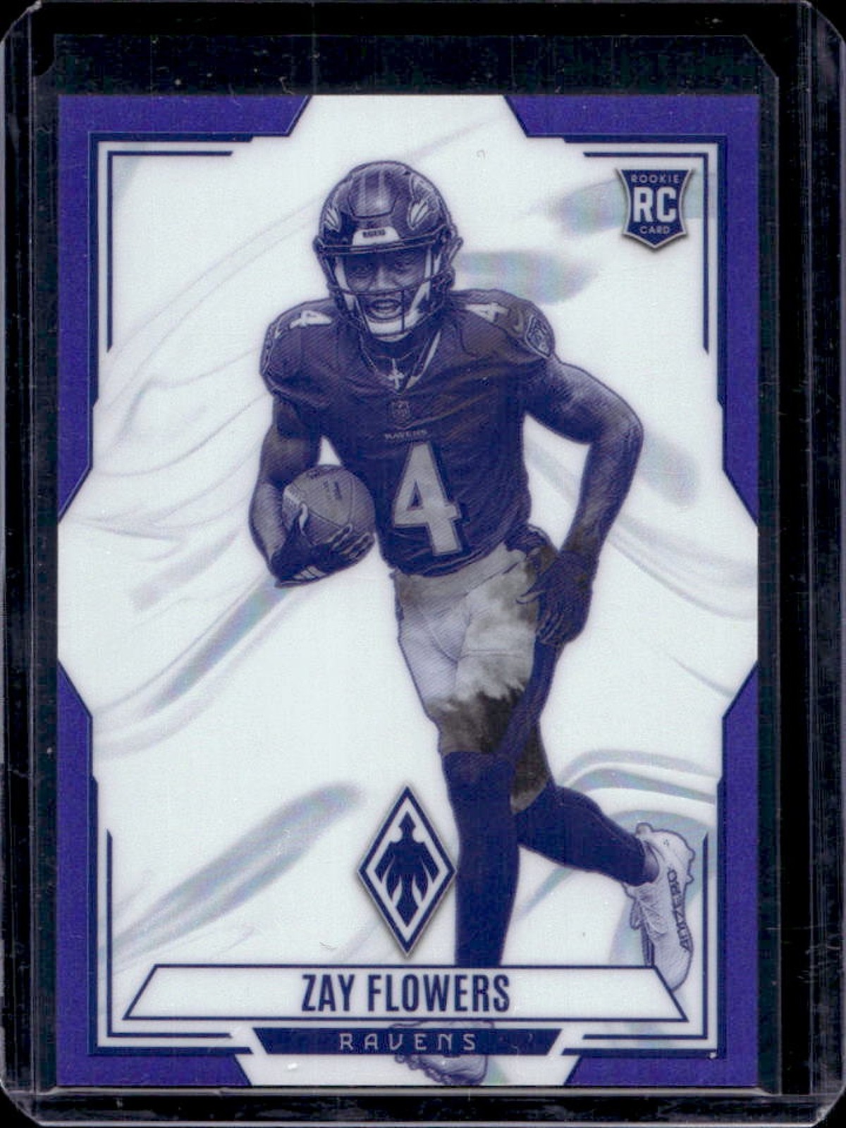 2023 Phoenix Zay Flowers Contours RC Purple Rookie #/125 Ravens