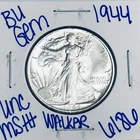 1944 BU UNCIRCULATED WALKING LIBERTY SILVER HALF DOLLAR AUTHENTIC U.S. MINT 6186