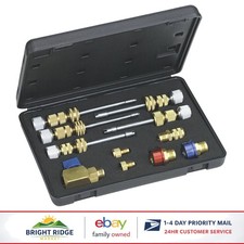 R134a Valve Core Remover Kit with Stainless Steel Construction and Carrying Case