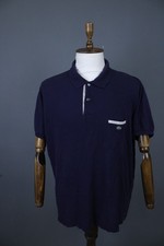 Lacoste Navy Blue Striped Trim Cotton Classic Fit Pocket Polo Shirt Size 3XL
