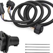 7-Foot 7-Pin Trailer Wiring Harness Kit, Compatible with 1997-2021 Trucks, Truck