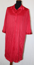 Vanity Fair Sz S Red Satin Buttoned Robe