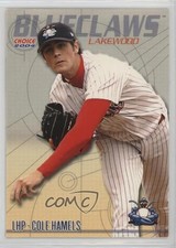 2004 Choice Best of Lakewood BlueClaws Cole Hamels #03 09jb
