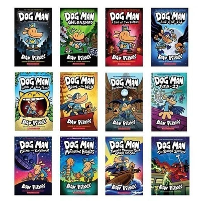 18 Dog Man Series Collection Books Set By Dav Pilkey Pack UK