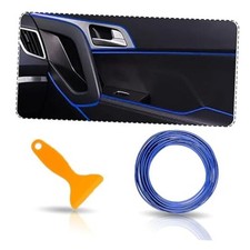 Car Interior Trim Strips, Universal 32.8ft/Decorative Styling Door 10m Blue