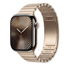 Apple Watch Series 11 42mm Gold Titanium GPS  Cellular With Gold Link Bracelet