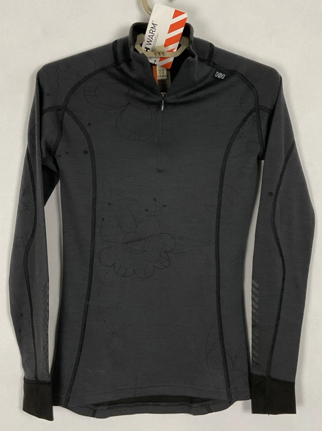 Helly Hansen NWT Womens Warm Freeze 1/2 Zip Base Layer Wool Pullover Small S New